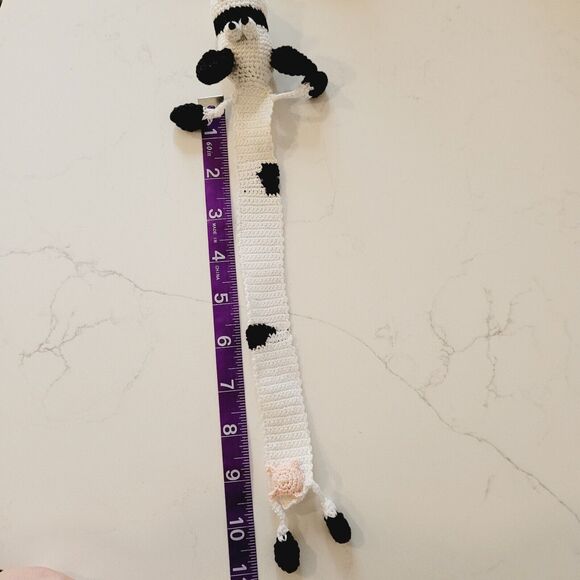Cow Handmade Crochet Bookmark Funny Book Lover Unique Gift - Picture 13 of 14
